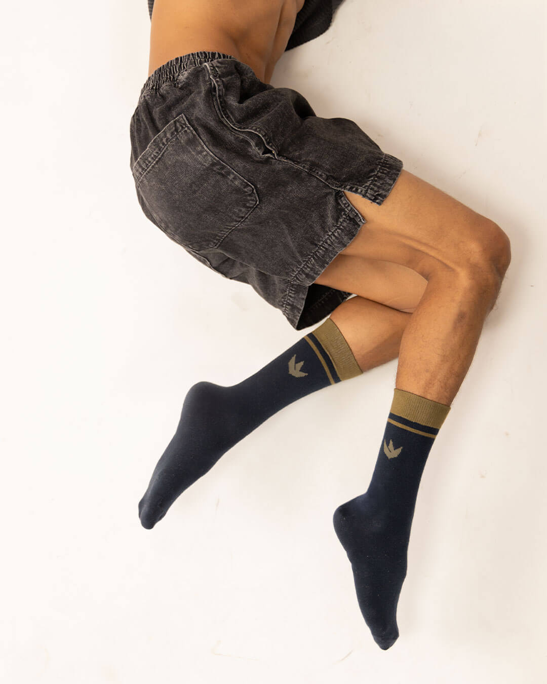 RWDY CREW SOCKS MIDNIGHT MOSS