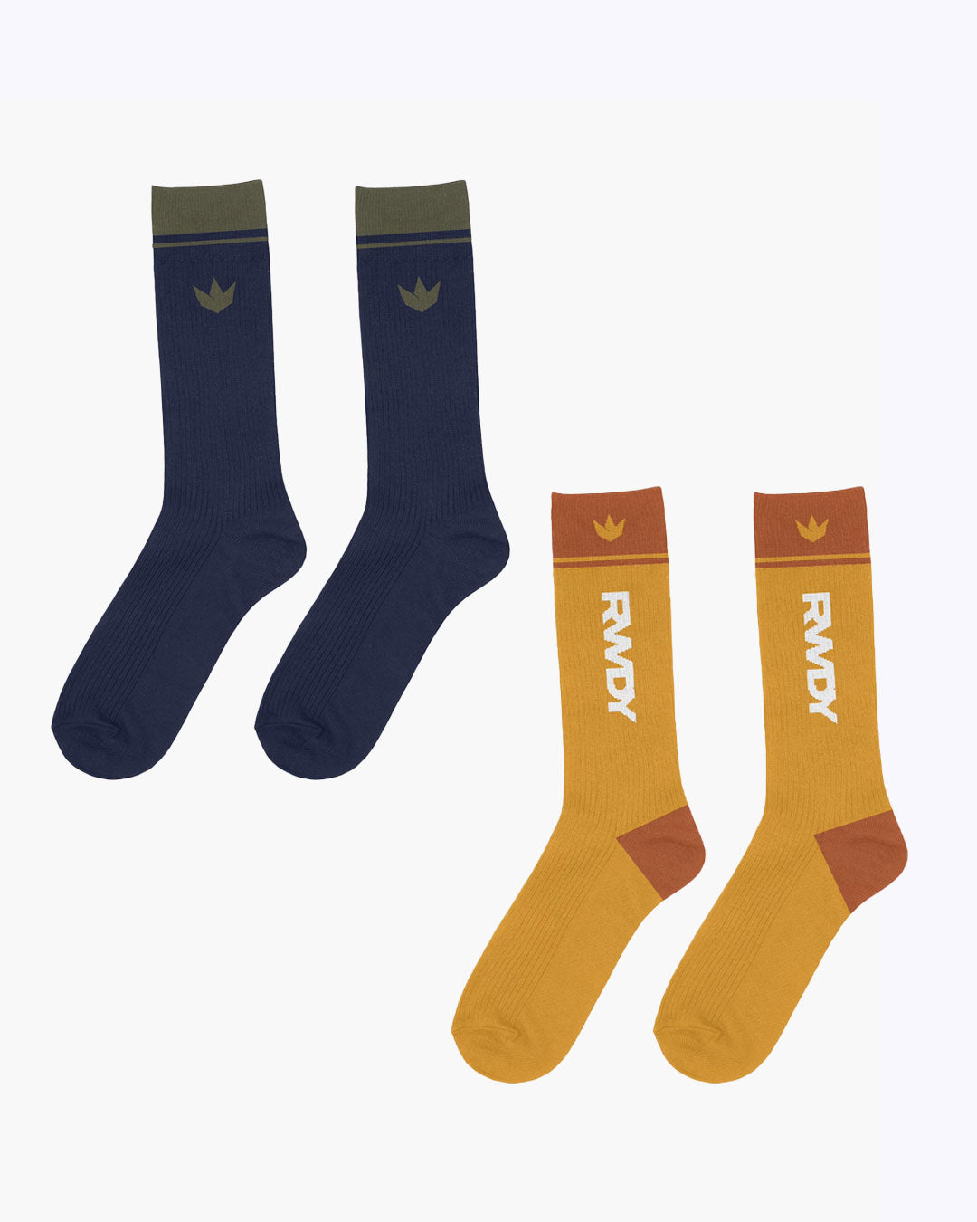 RWDY CREW SOCKS COMBO (PACK OF 2)