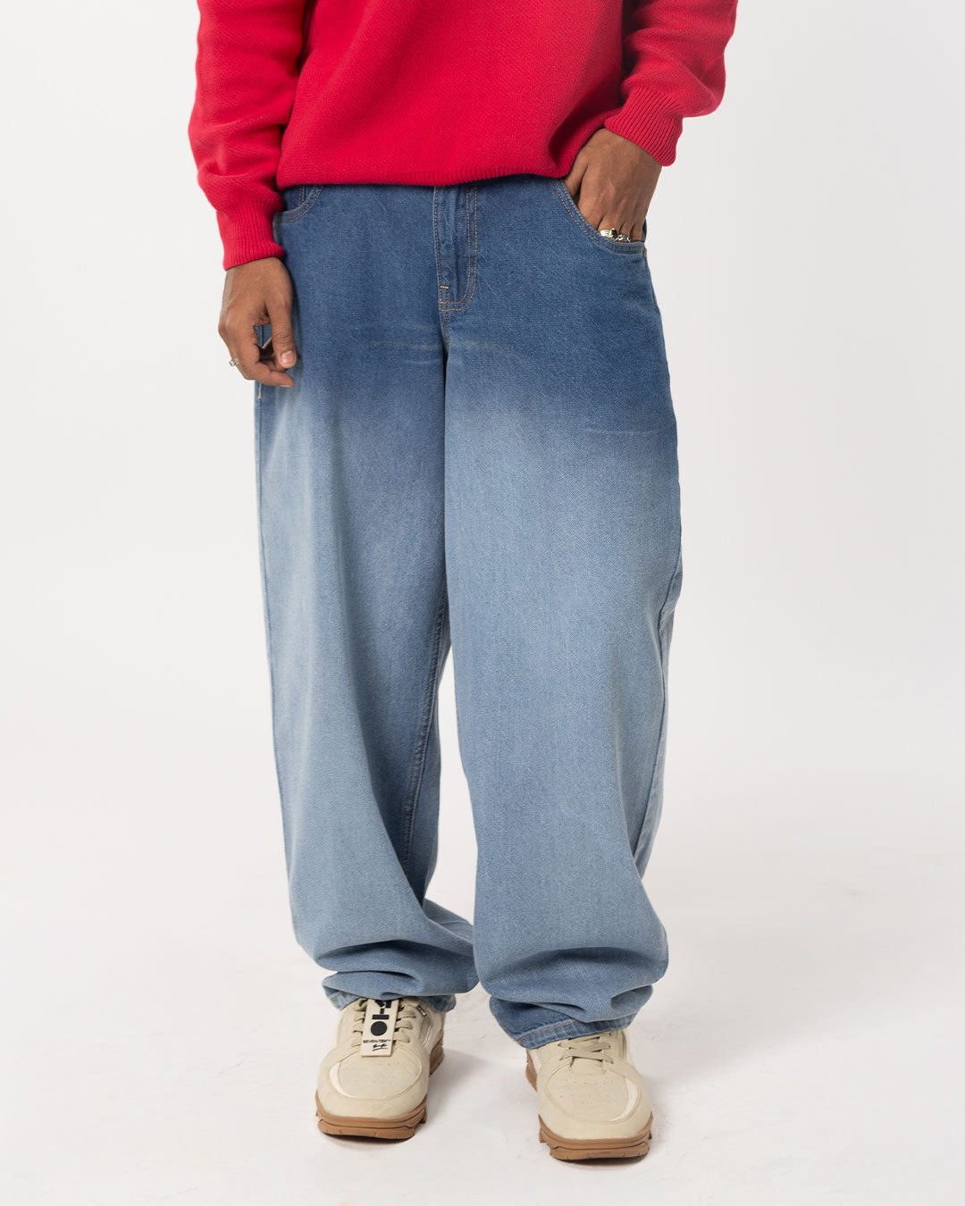 RWDY BAGGY FIT JEANS| ICE WASHED