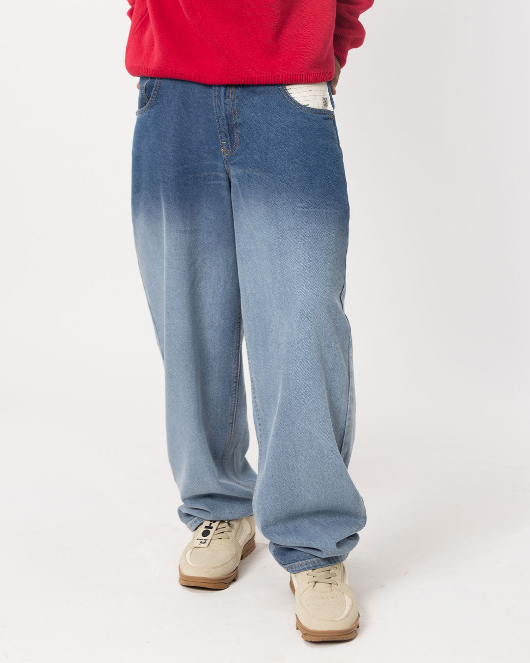RWDY BAGGY FIT JEANS| ICE WASHED