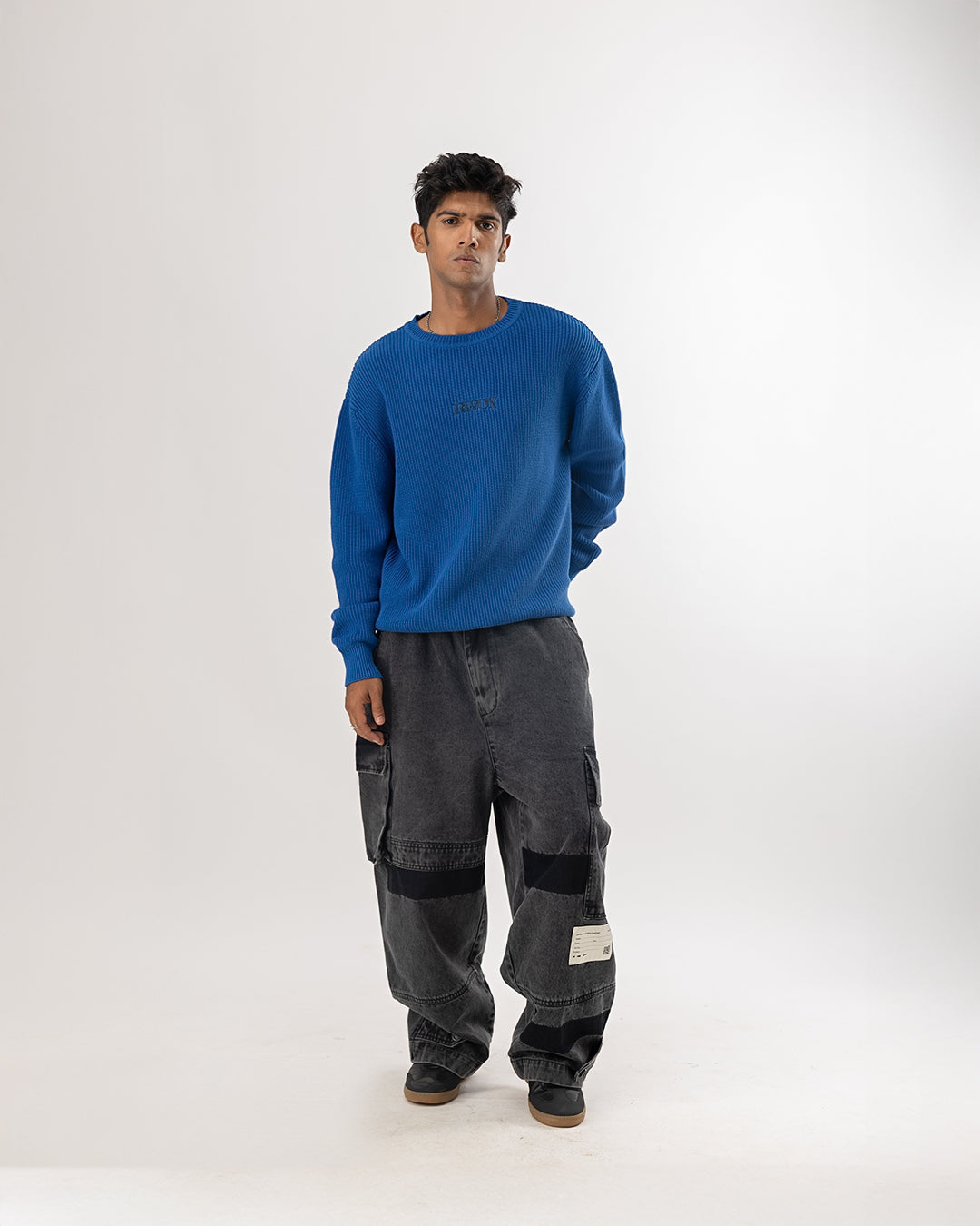 RWDY RELAXED KNIT SWEATER_ ROYAL BLUE