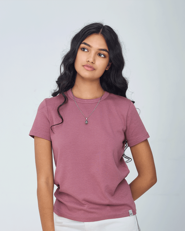 RWDY Duskline Muscle Tee in Ash Mauve