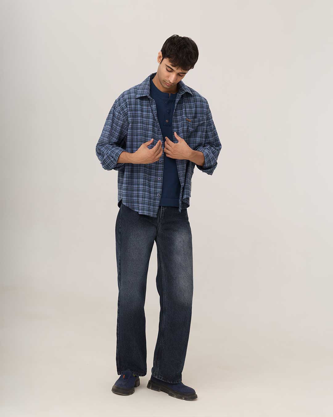 COLD FRONT FLANNEL | MIDNIGHT CHECK