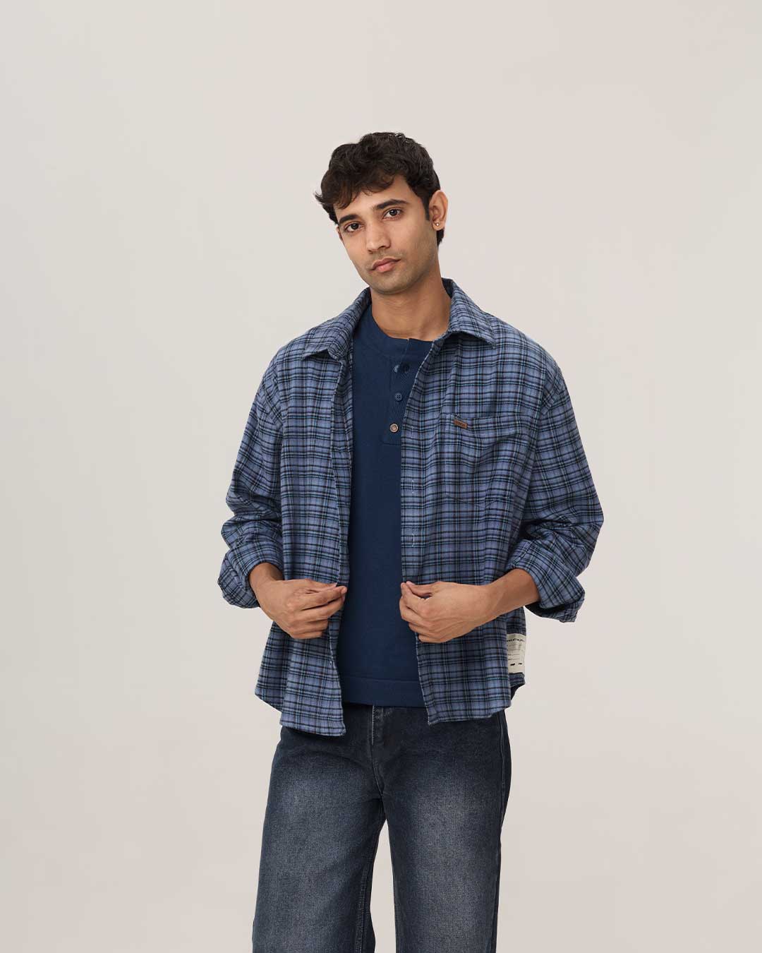 COLD FRONT FLANNEL | MIDNIGHT CHECK