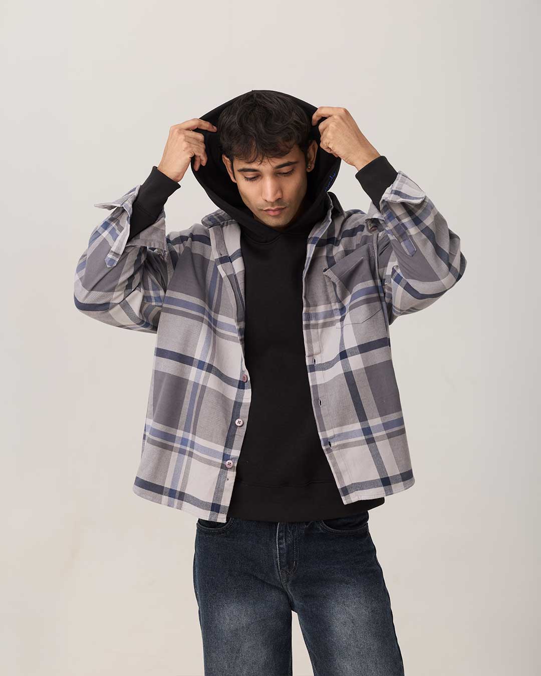 COLD FRONT FLANNEL | GLACIER CHECK