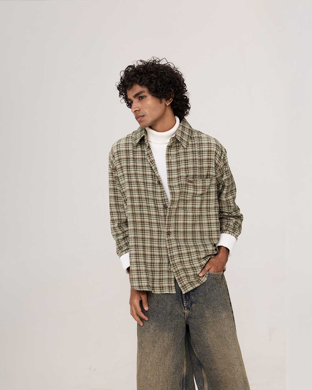COLD FRONT FLANNEL | SAGE CHECK