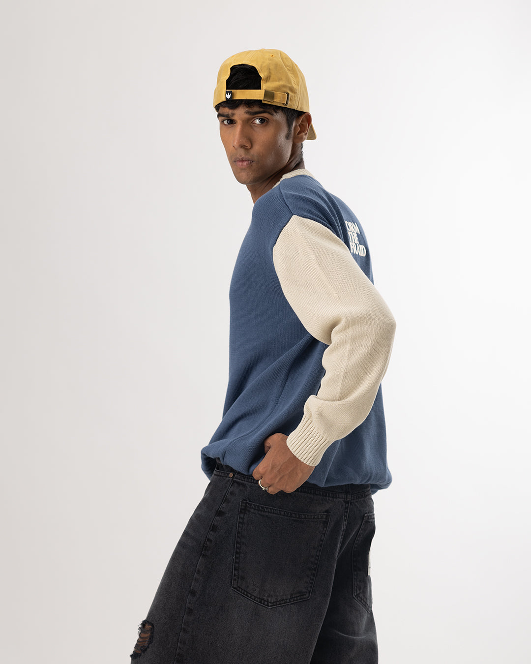 RWDY BLOCK KNIT SWEATER