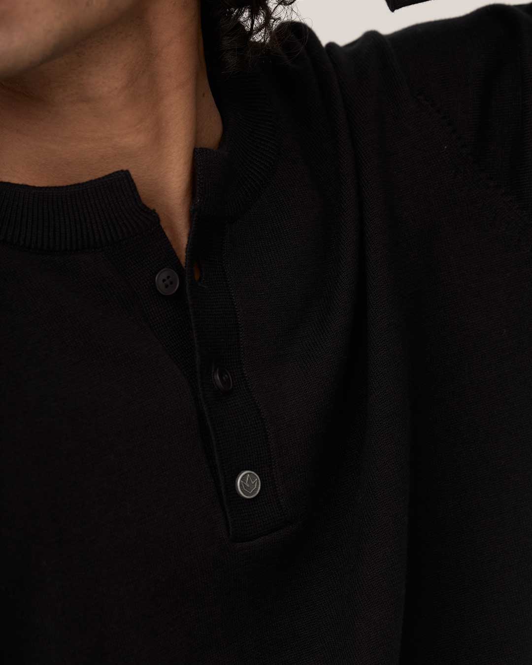 RWDY GRAIN HENLEY FULL SLEEVE | FADED BLACK