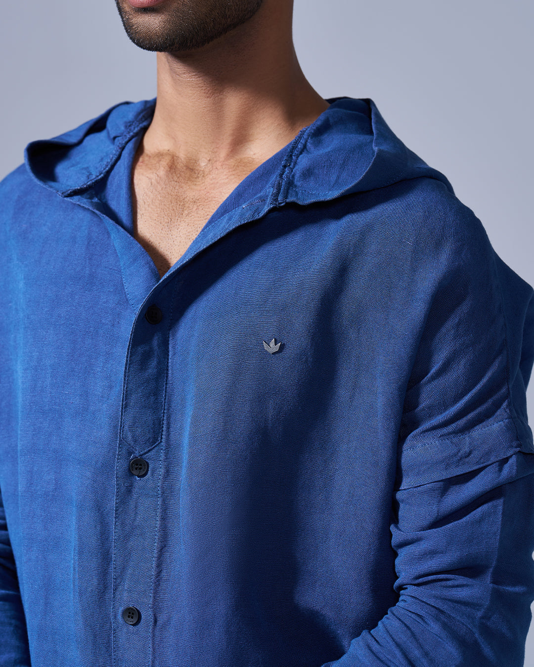 RWDY HOODIE KURTA _ NAVY CIRE