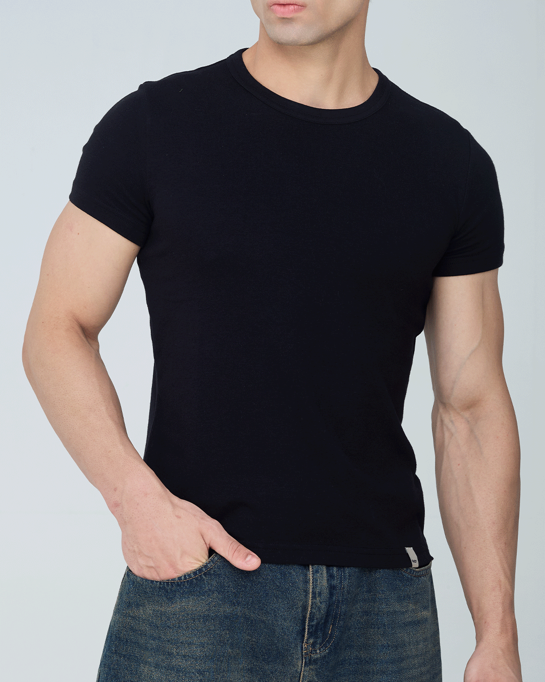 RWDY Duskline Muscle Tee in Black
