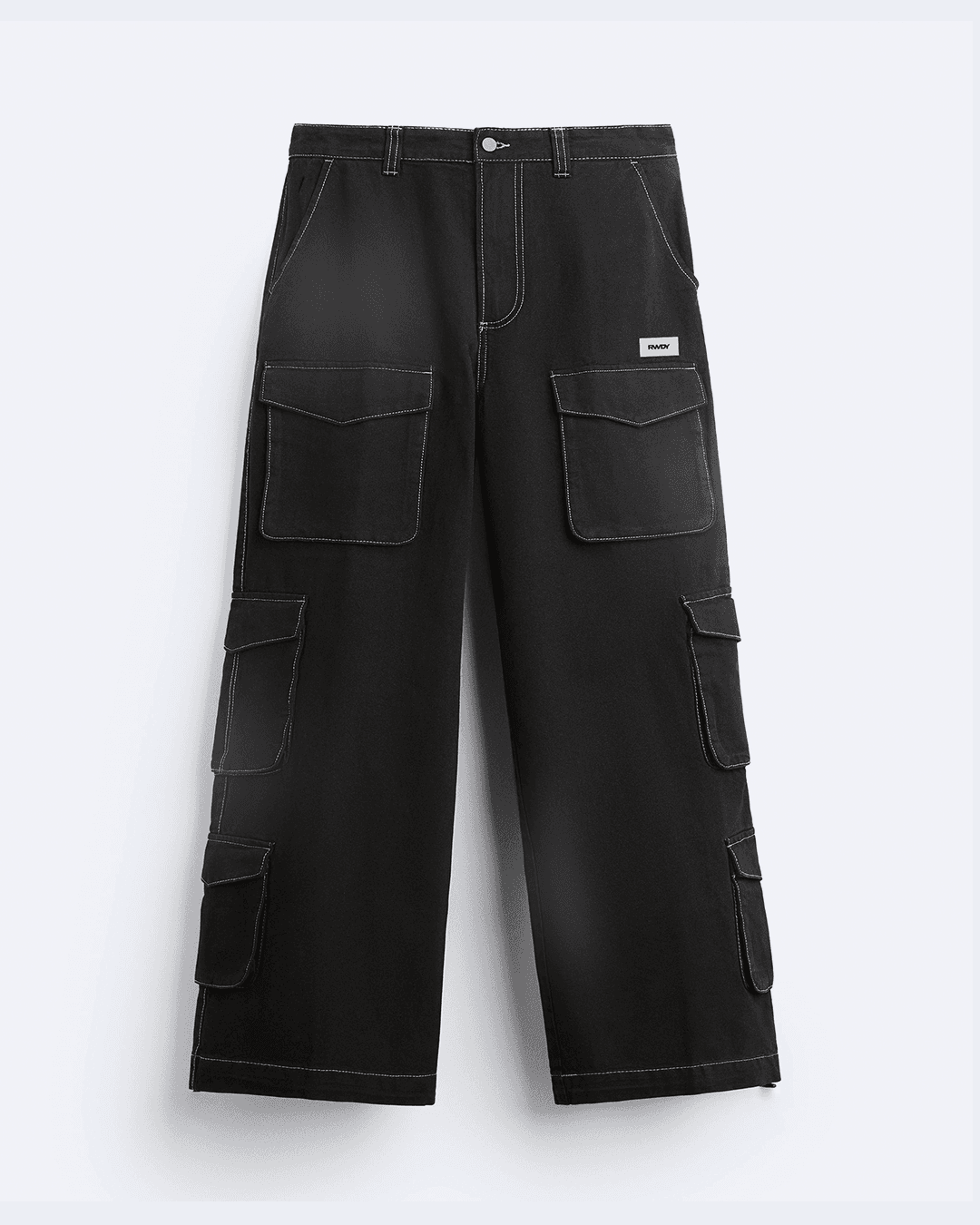 BLACK DENIM CARGO 01