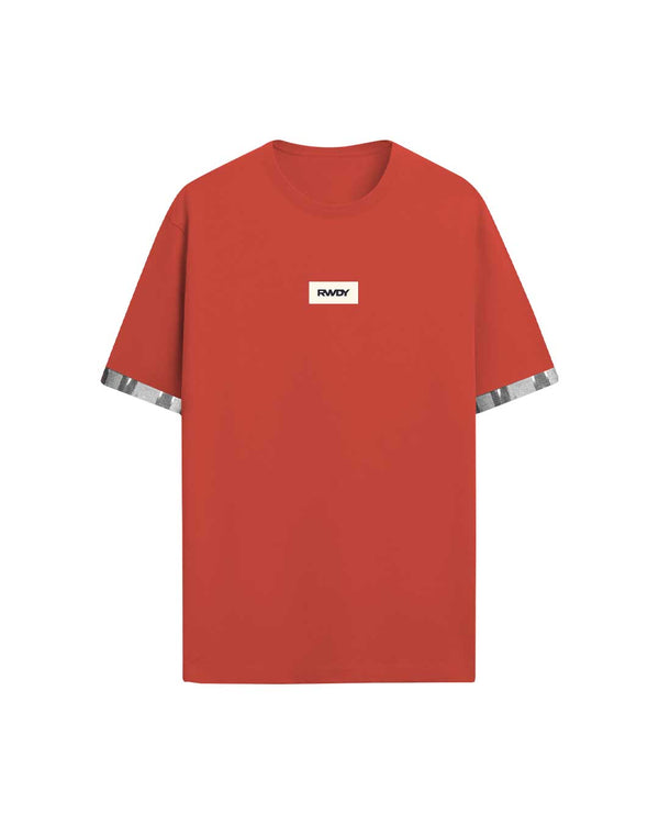 RWDY IKAT BASIC TEE in Brick Red