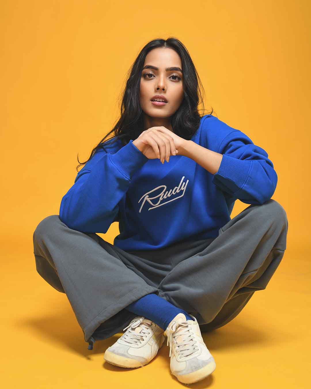 EMBROIDERED RWDY  SWEATSHIRT