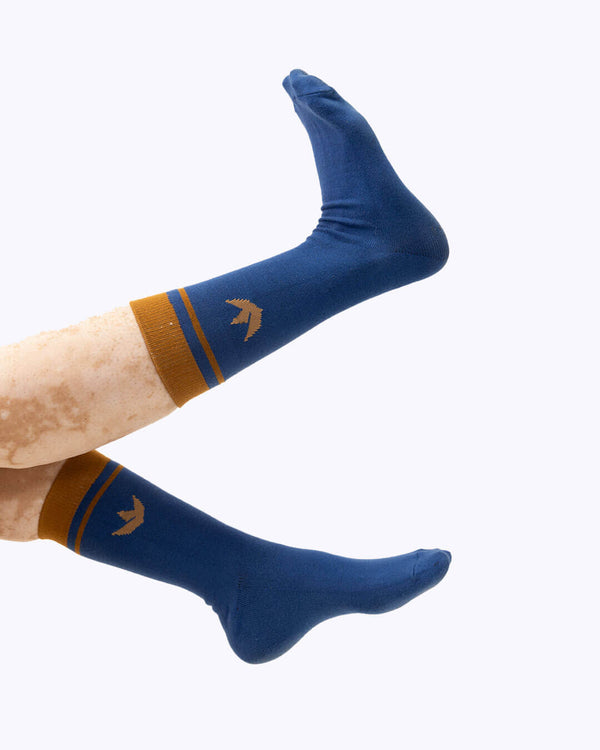 RWDY CREW SOCKS ROYAL CREST