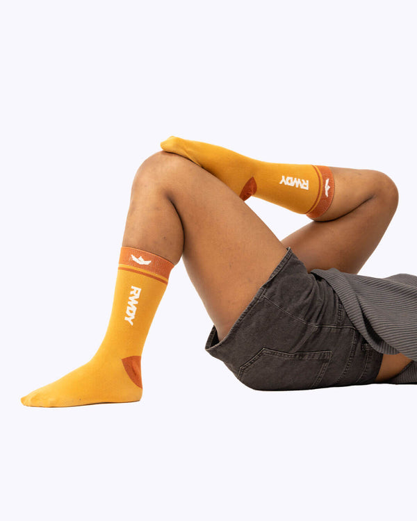 RWDY CREW SOCKS DESERT GOLD
