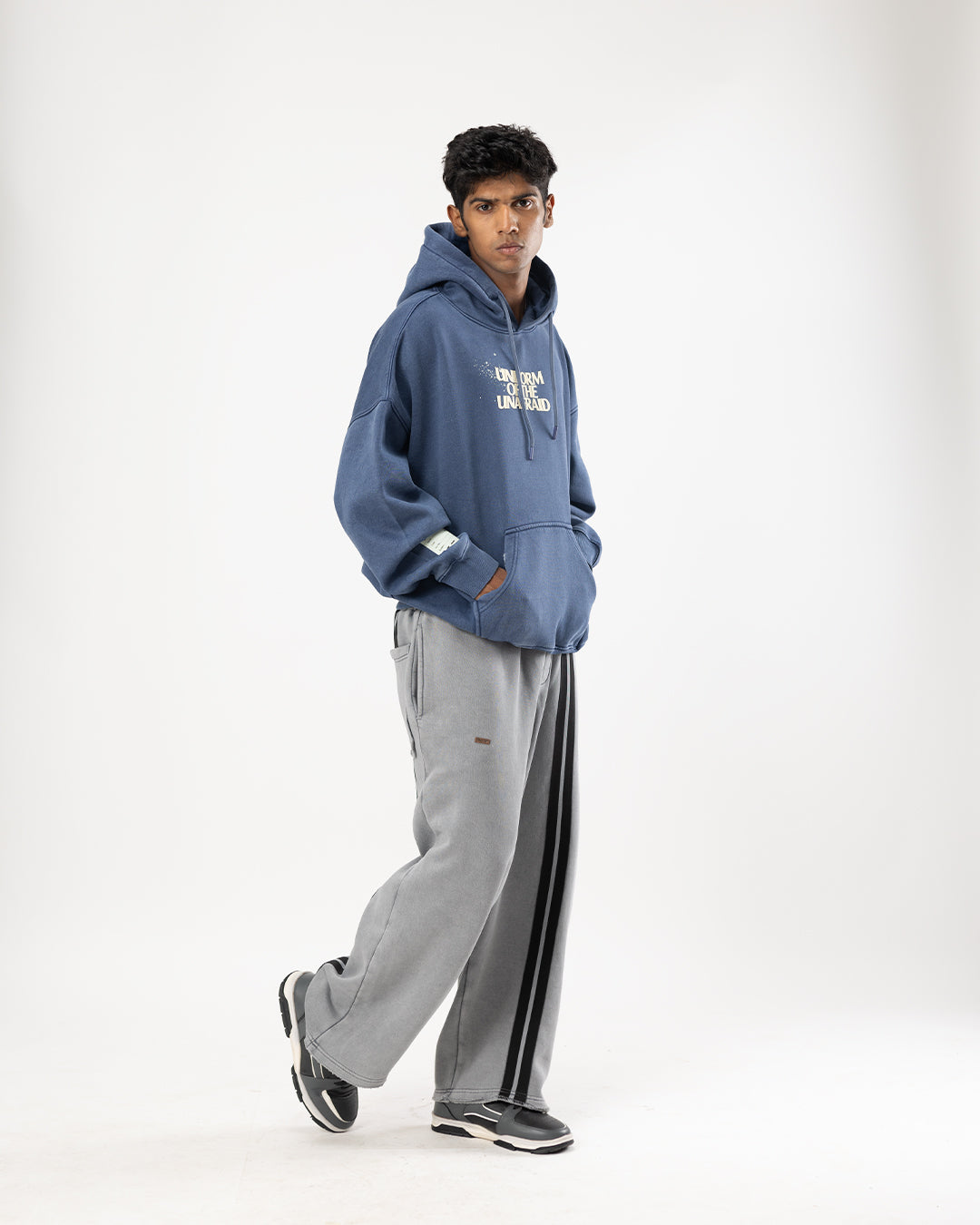RWDY WASHED OVERSIZED HOODIE| DUSTY BLUE