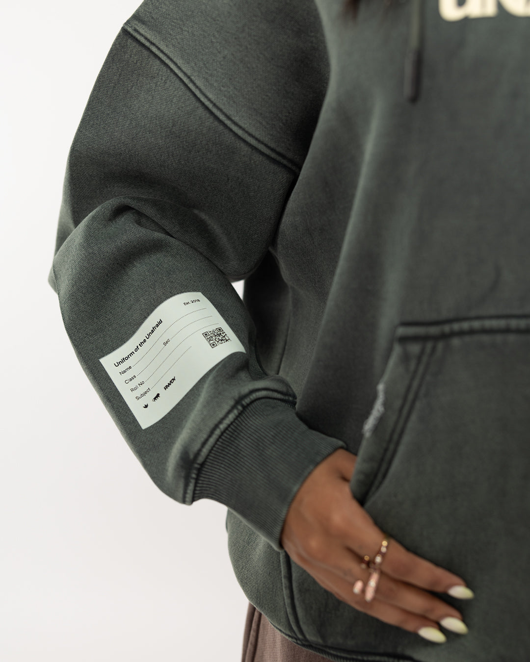 RWDY WASHED OVERSIZED HOODIE| SAGE GREEN