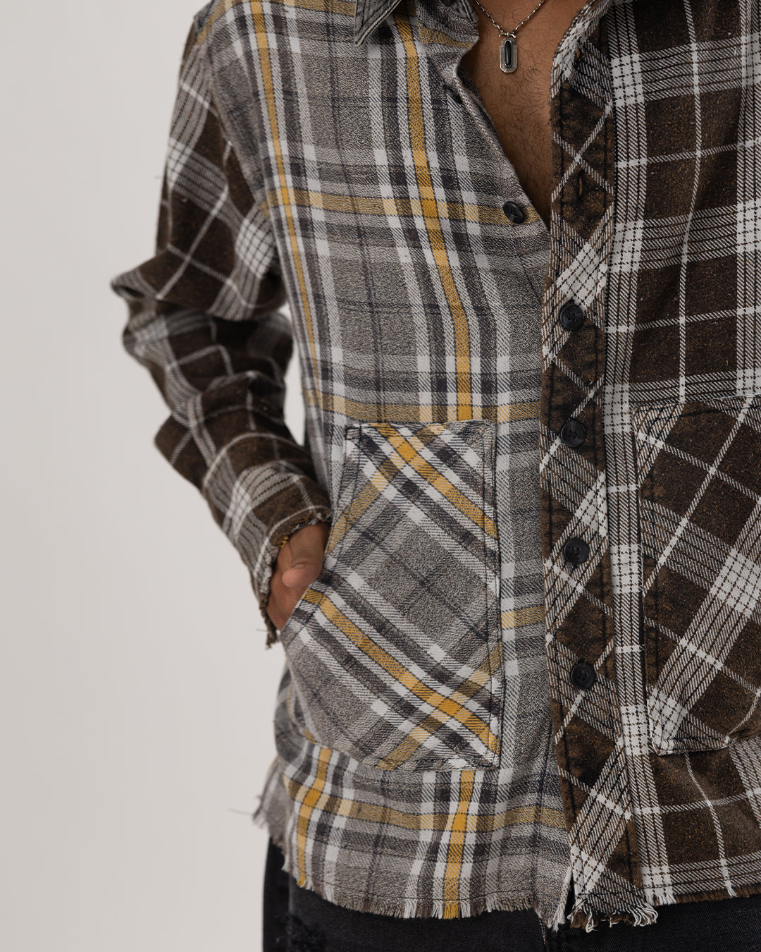 ⁠RWDY PLAID FUSION FLANNEL SHIRT