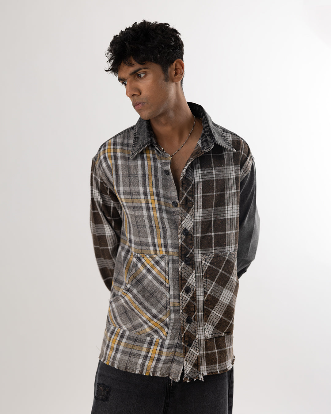 ⁠RWDY PLAID FUSION FLANNEL SHIRT
