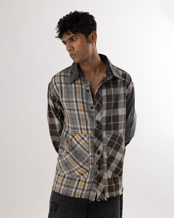⁠RWDY PLAID FUSION FLANNEL SHIRT