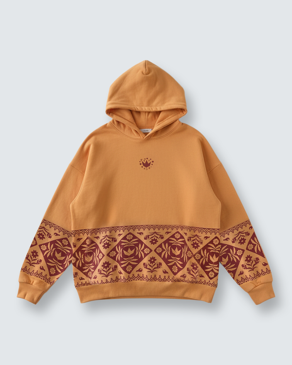 THE LOVE HOODIE in Orange Peel