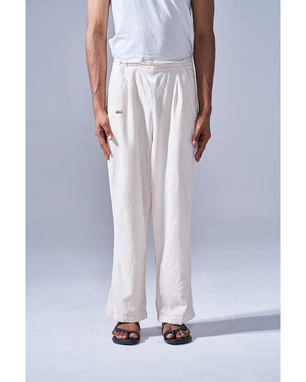 RWDY MONO FLOW PANT in Ivory Dune