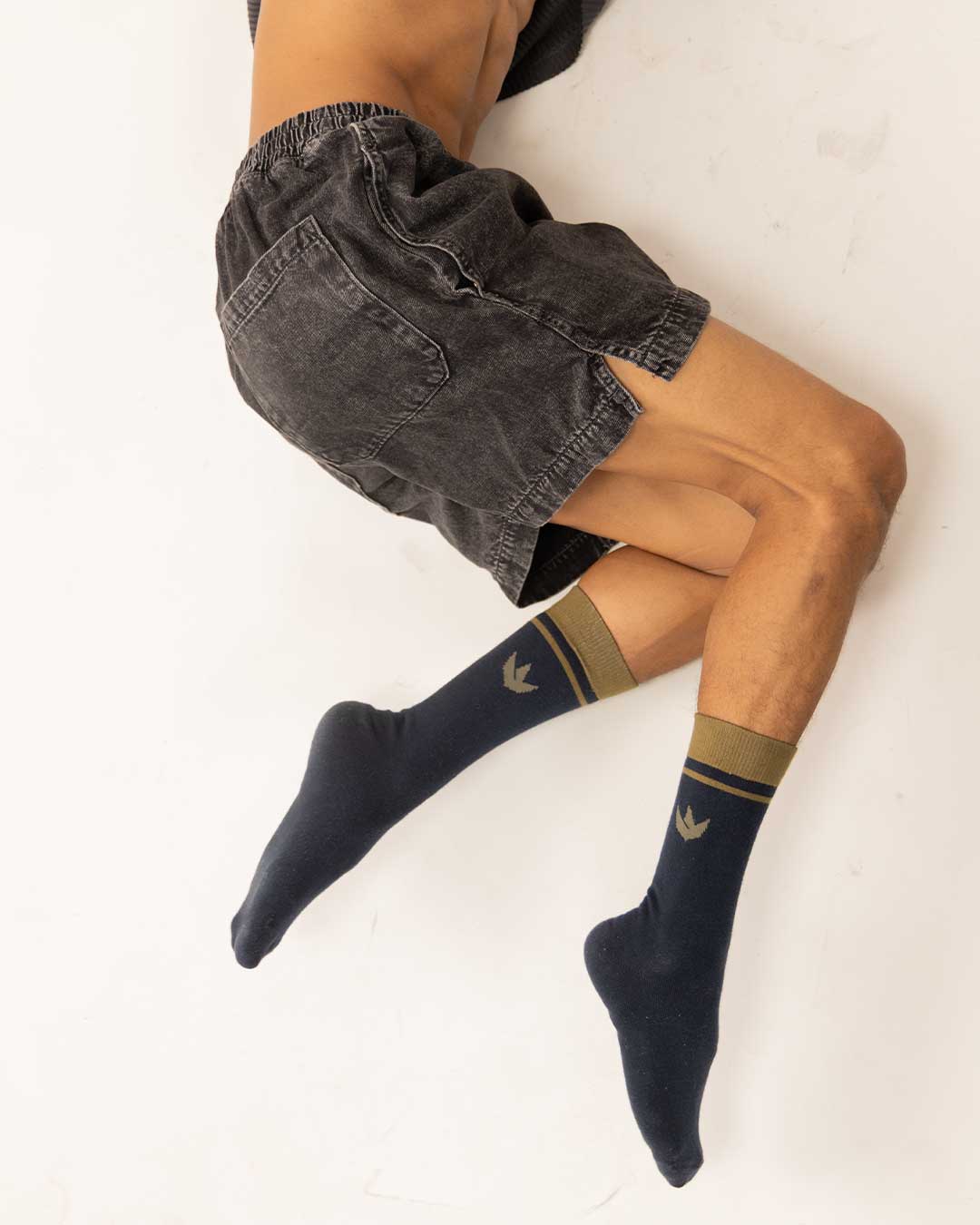 RWDY CREW SOCKS MIDNIGHT MOSS