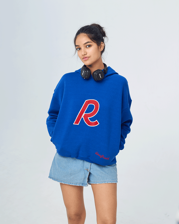 CURFEW VARSITY HOODIE | ROYAL BLUE