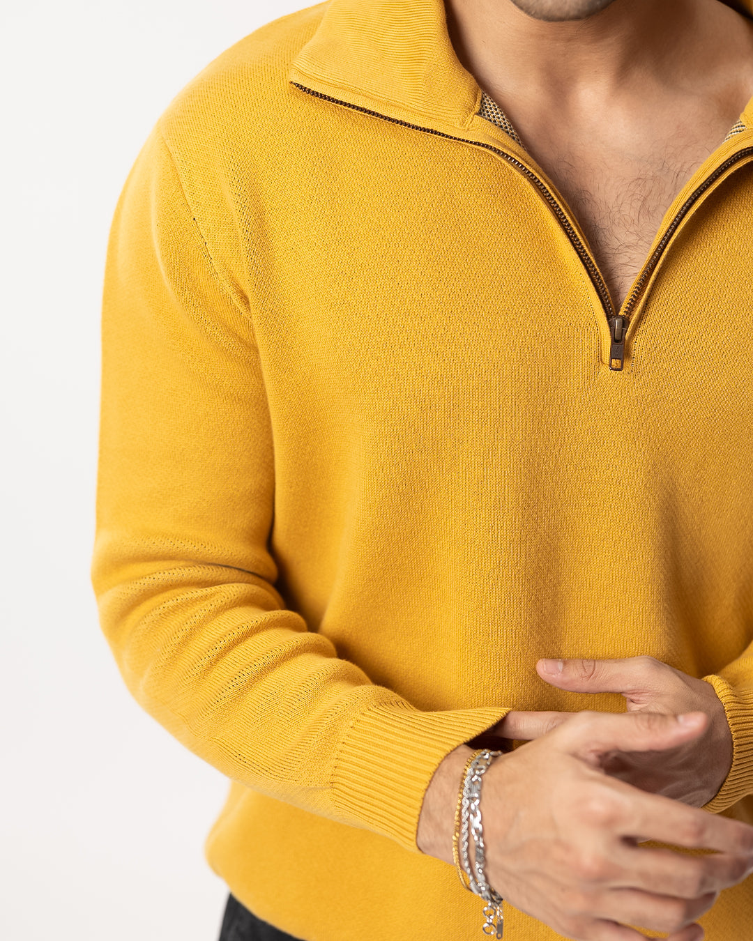RWDY HALF ZIP KNIT SWEATER