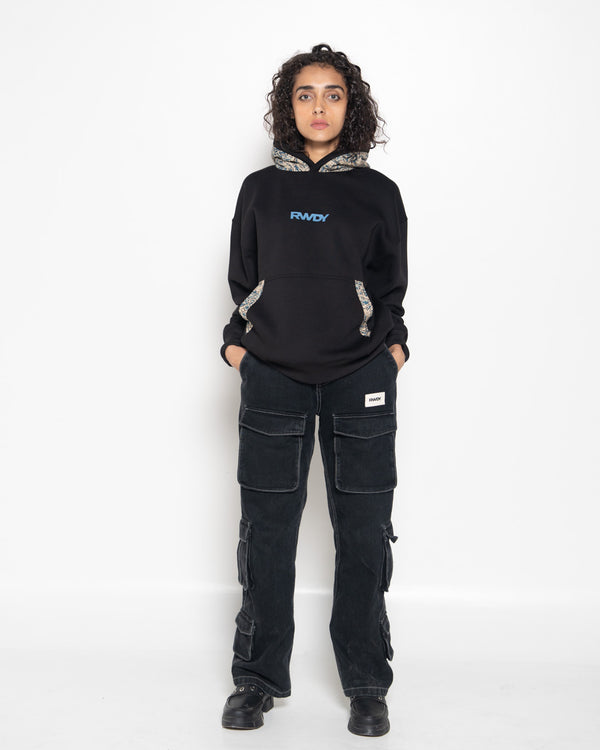 BLACK DENIM CARGO 01