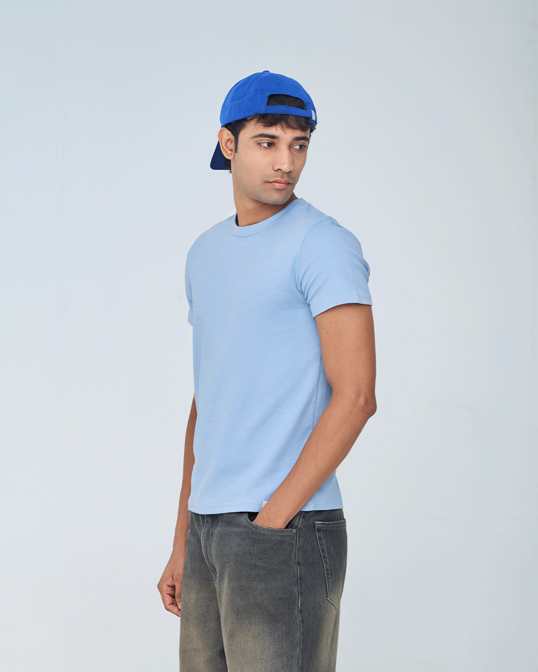 RWDY Duskline Muscle Tee in Sky Drift