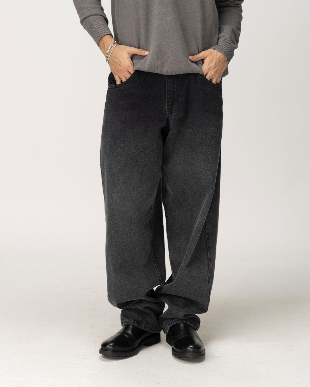 RWDY BAGGY FIT JEANS| JET BLACK