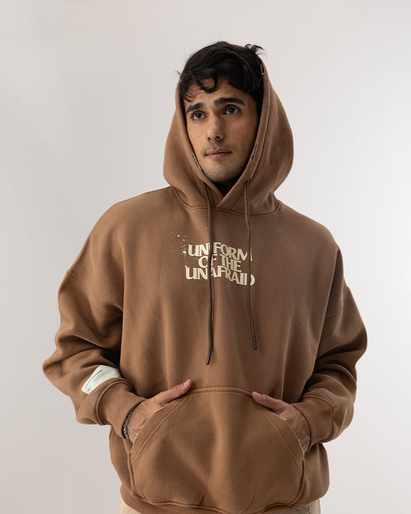 RWDY WASHED OVERSIZED HOODIE in Sand Beige
