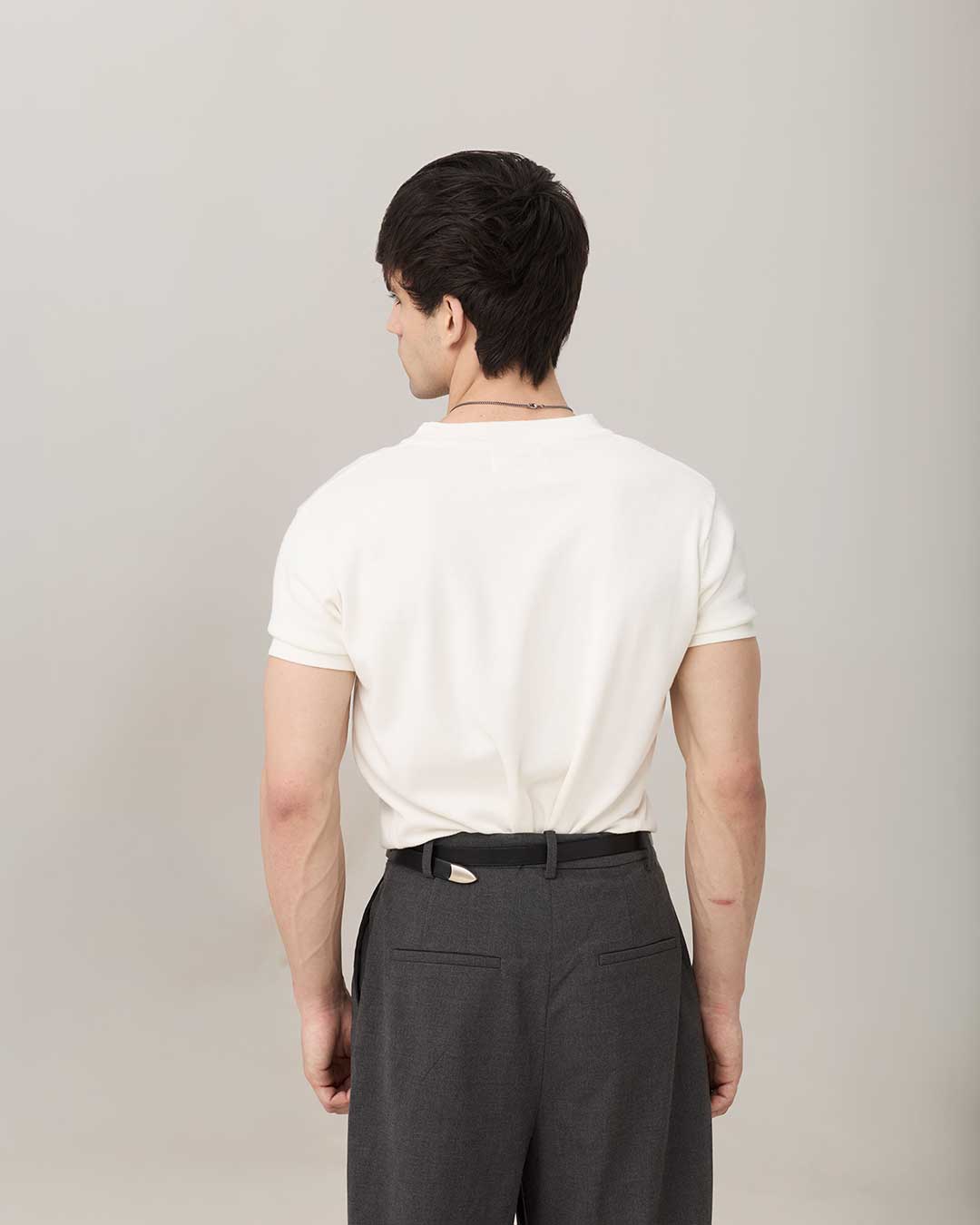RWDY GRAIN HENLEY TEE | CHALK