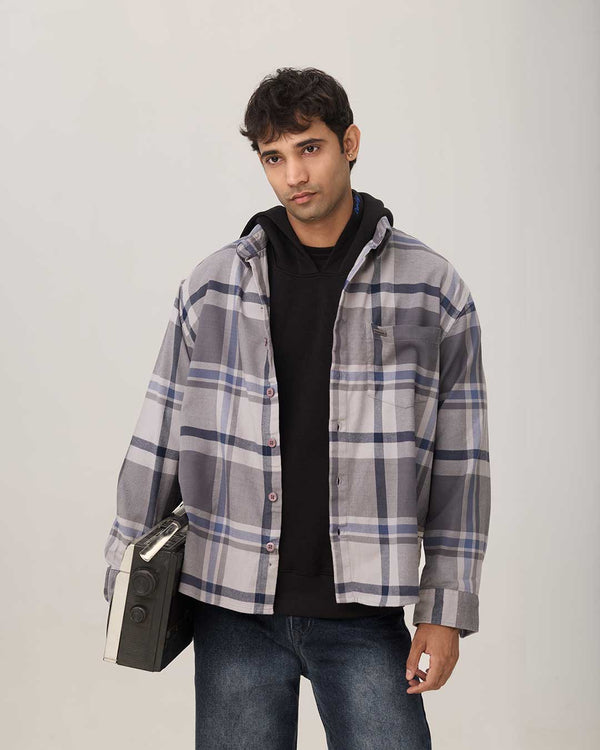 COLD FRONT FLANNEL | GLACIER CHECK