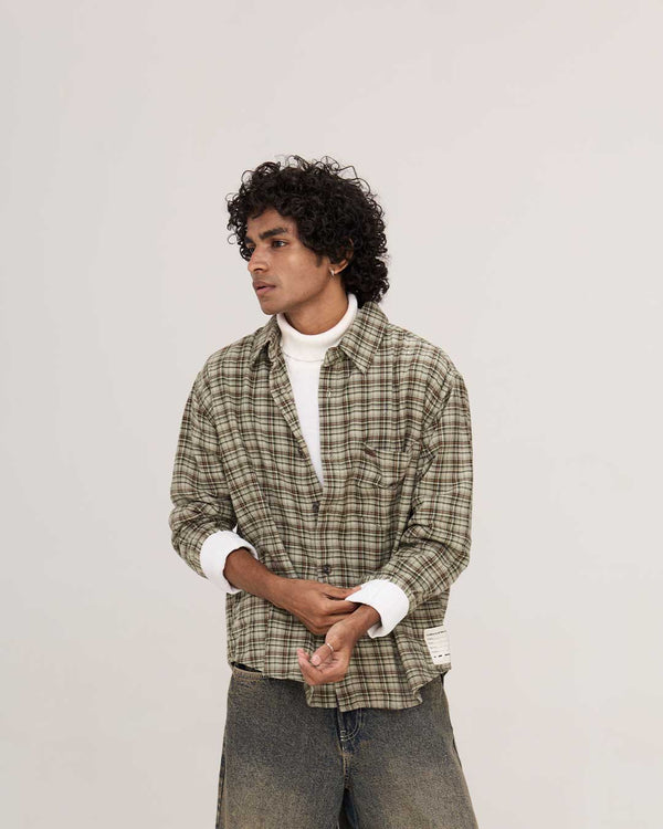 COLD FRONT FLANNEL | SAGE CHECK