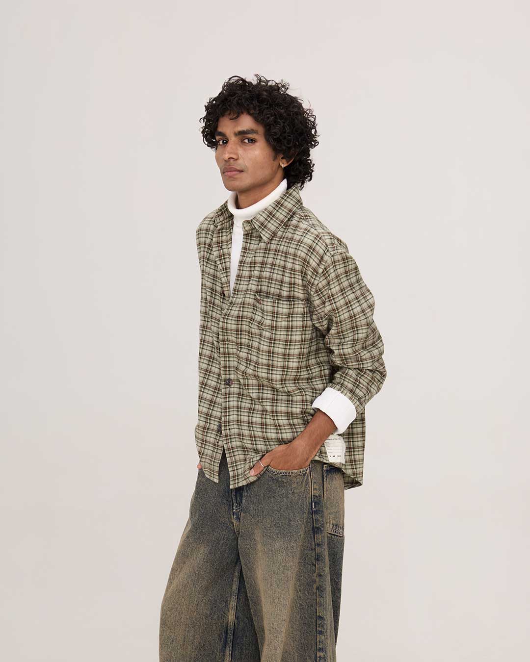 COLD FRONT FLANNEL | SAGE CHECK