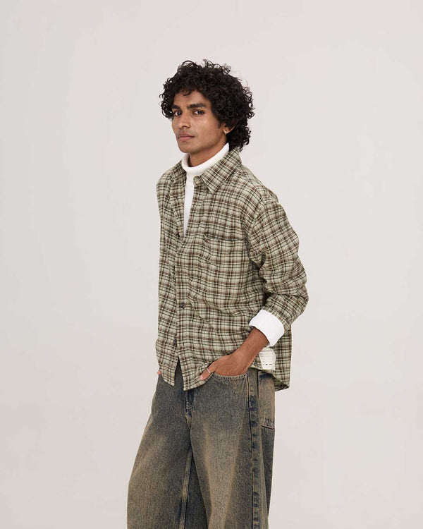 COLD FRONT FLANNEL | SAGE CHECK