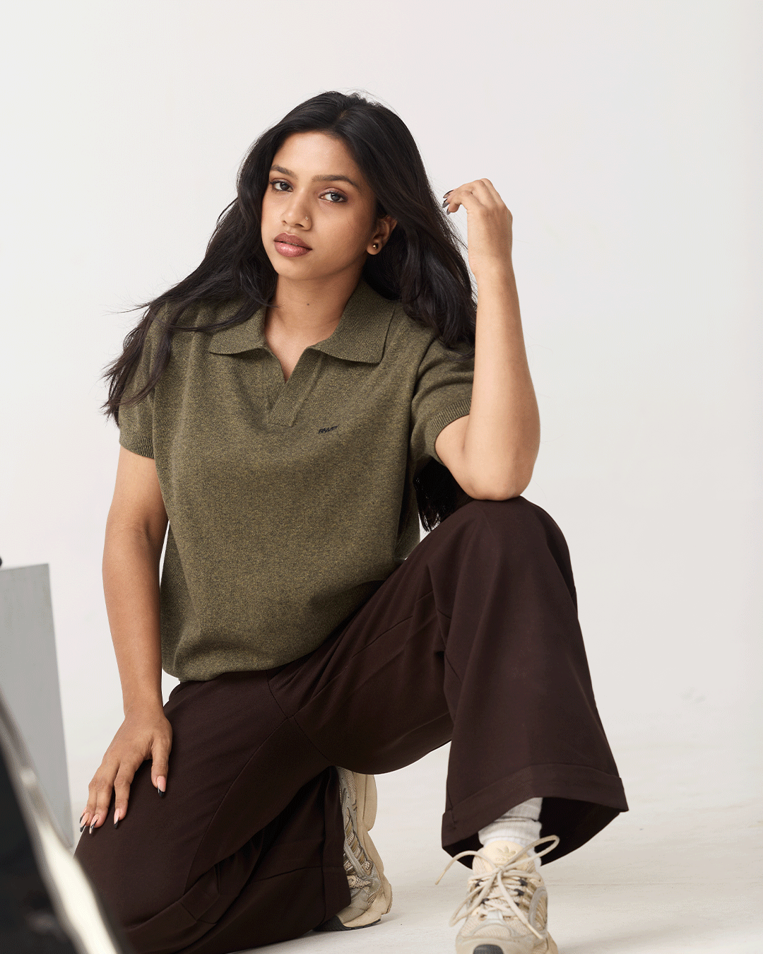 RWDY Grind Polo in Green Melange