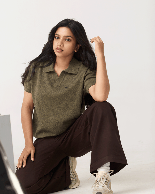 RWDY Grind Polo in Green Melange