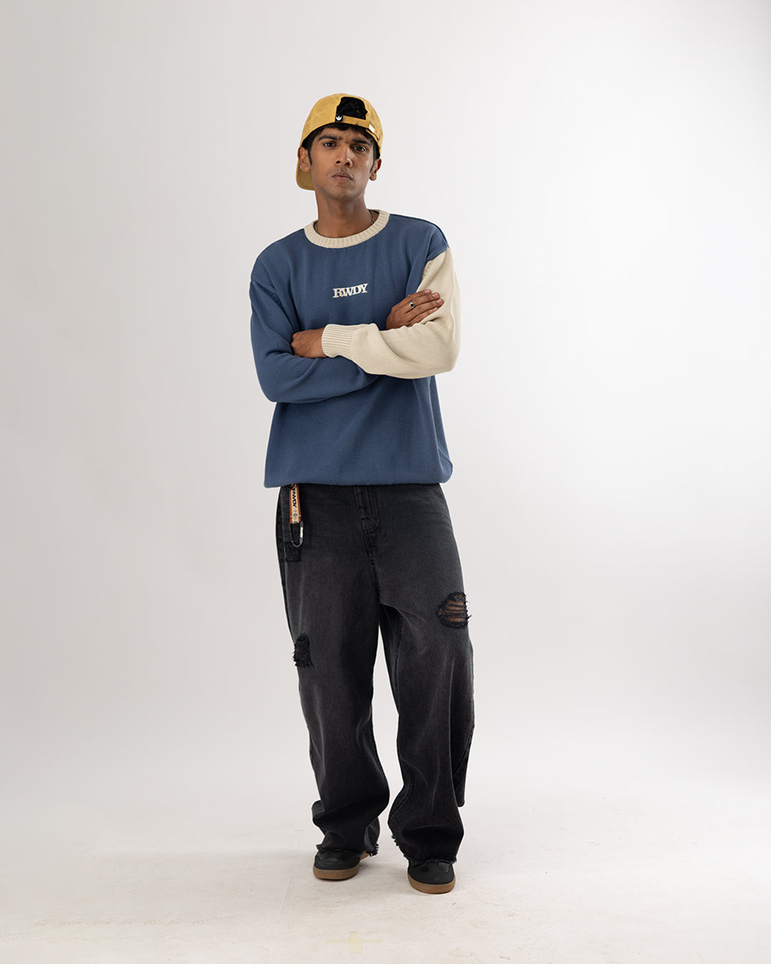 RWDY BLOCK KNIT SWEATER