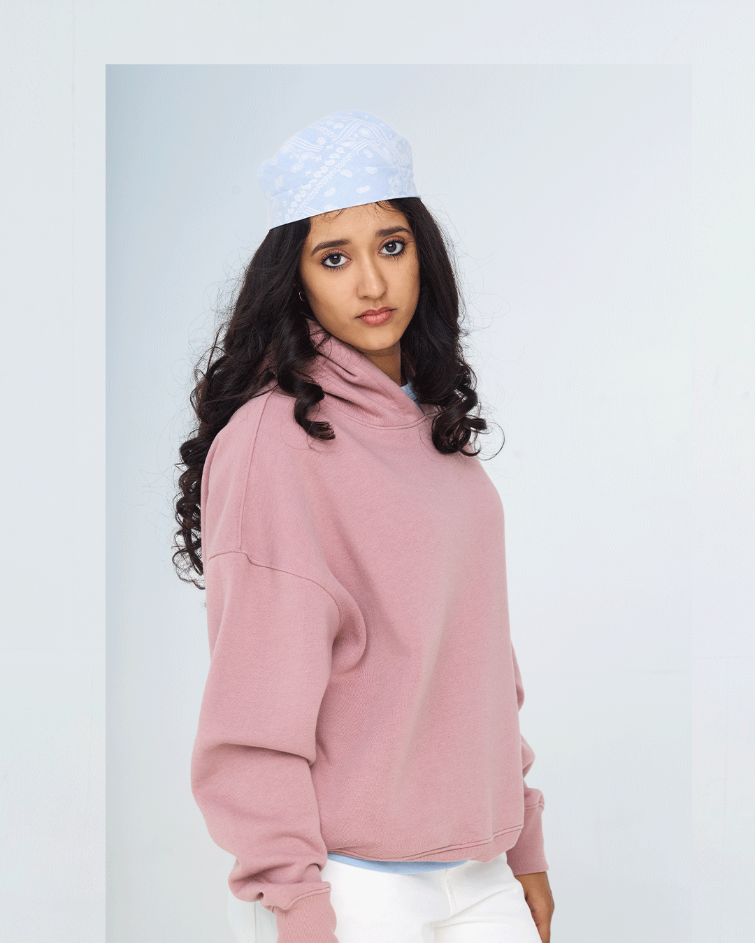 RWDY Unafraid Script Hoodie in Wooden Rose