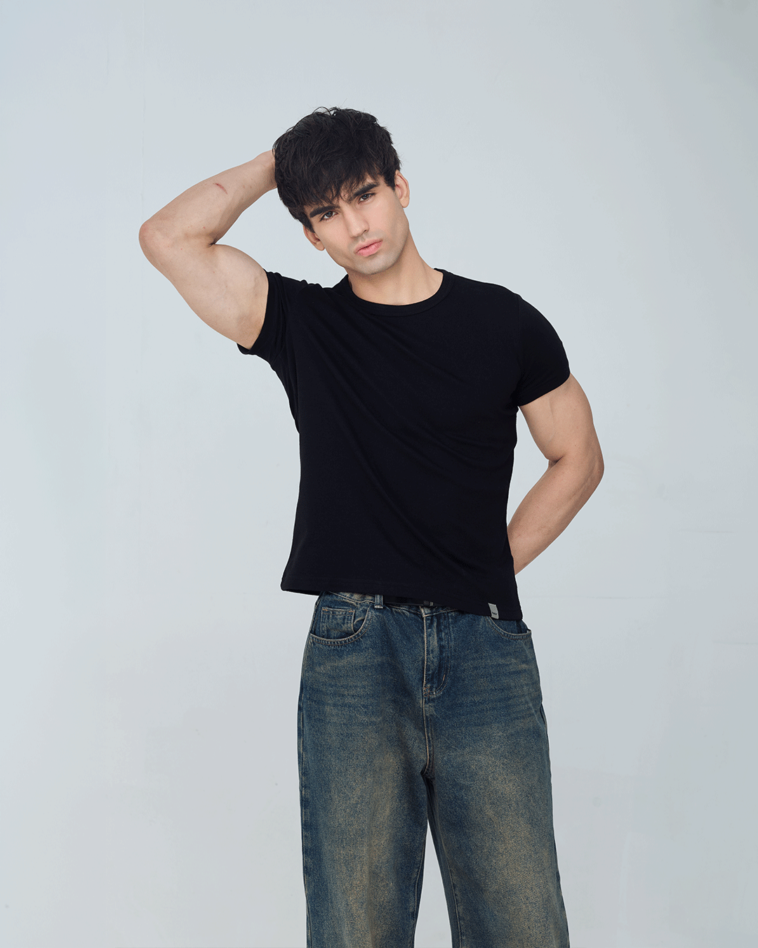 RWDY Duskline Muscle Tee in Black