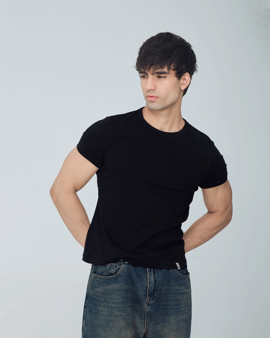 RWDY Duskline Muscle Tee in Black