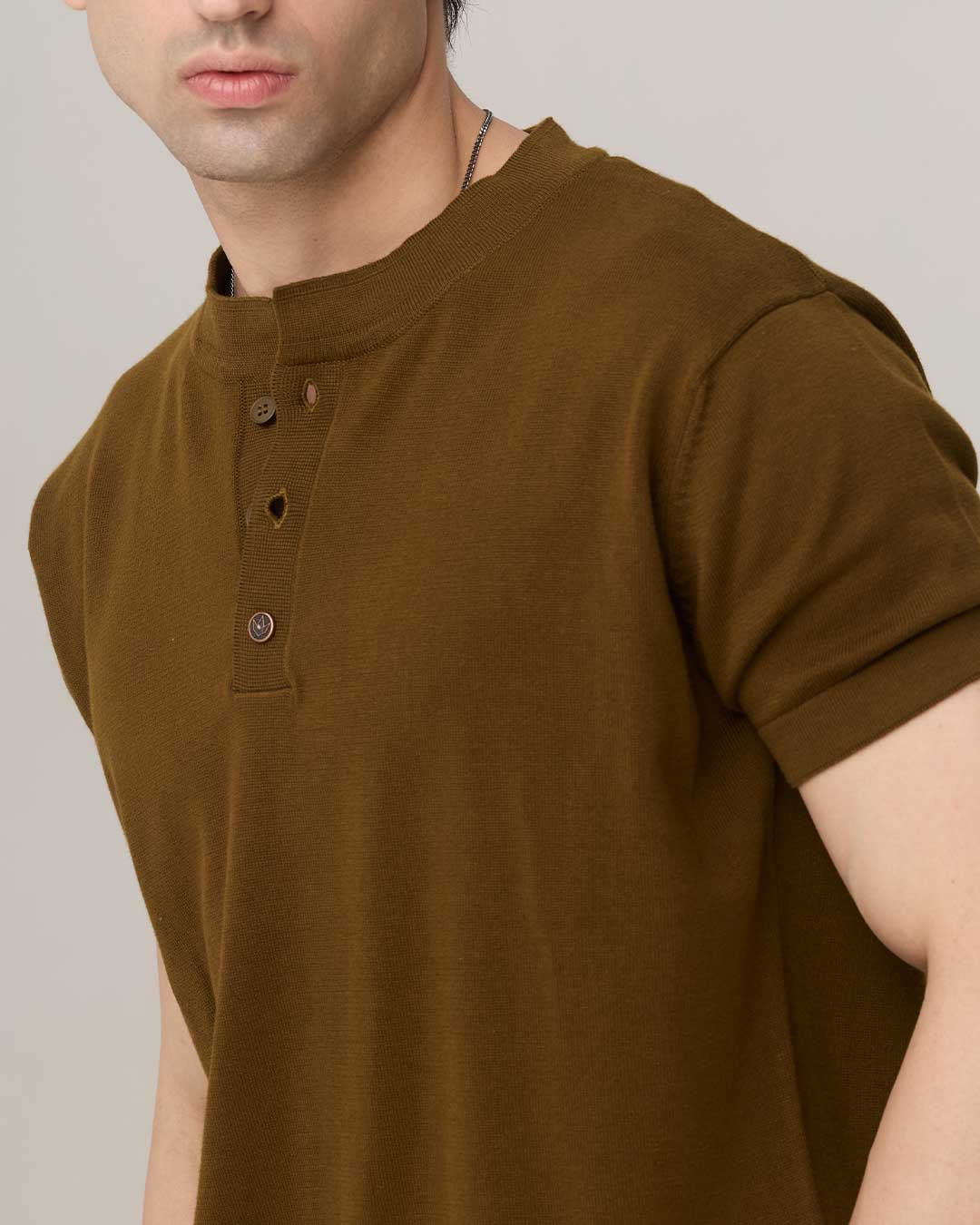 RWDY GRAIN HENLEY TEE | OLIVE DRAB