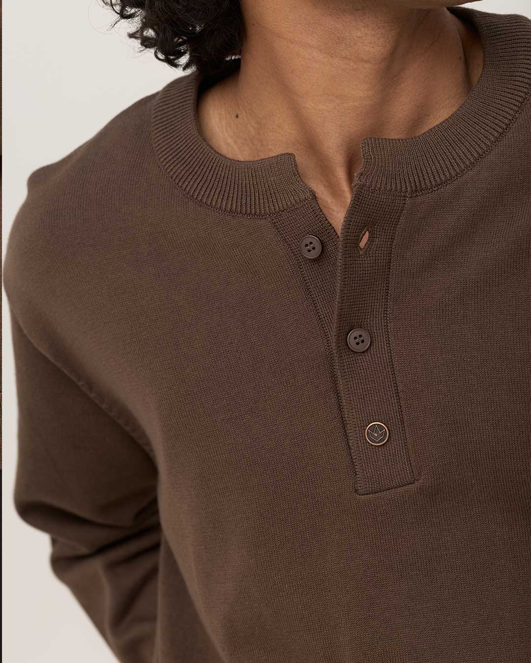 RWDY GRAIN HENLEY FULL SLEEVE | DARK OLIVE
