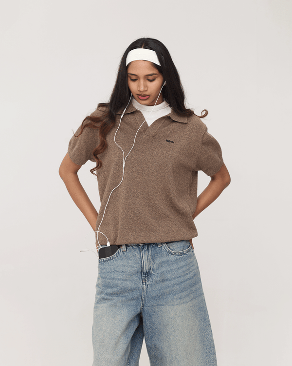 RWDY GRIND POLO | RUST MELANGE