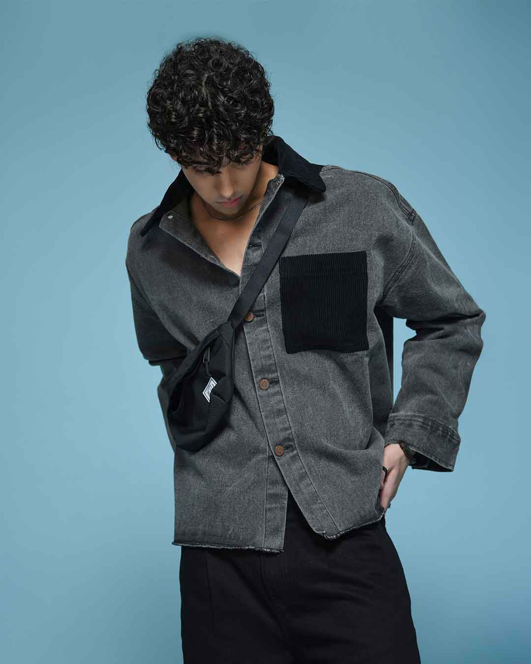 THE RWDY DENIM OVERSHIRT _ BLACK